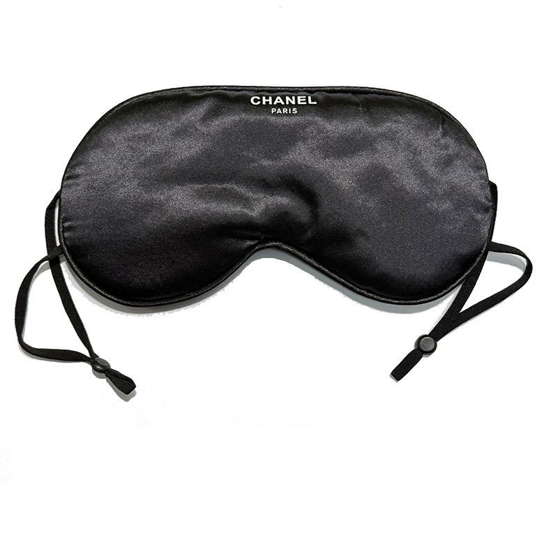 black silk eye mask