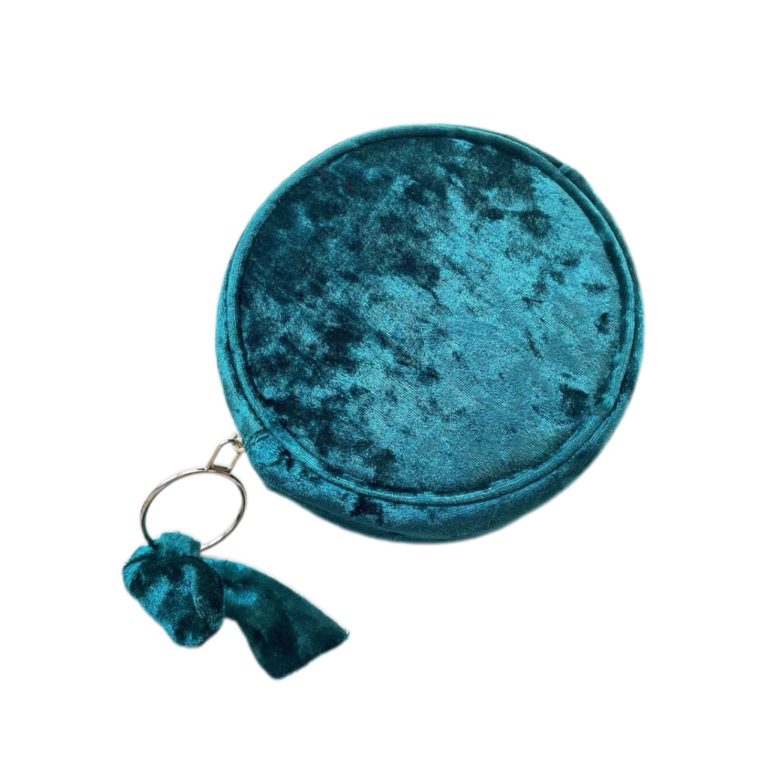 green velvet bag