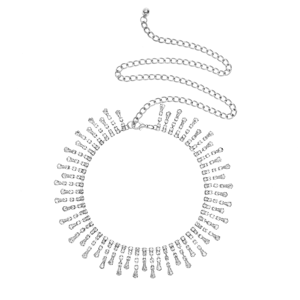 rhinestone body chain