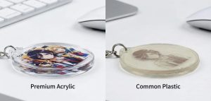 Two kinds of material contrast picture