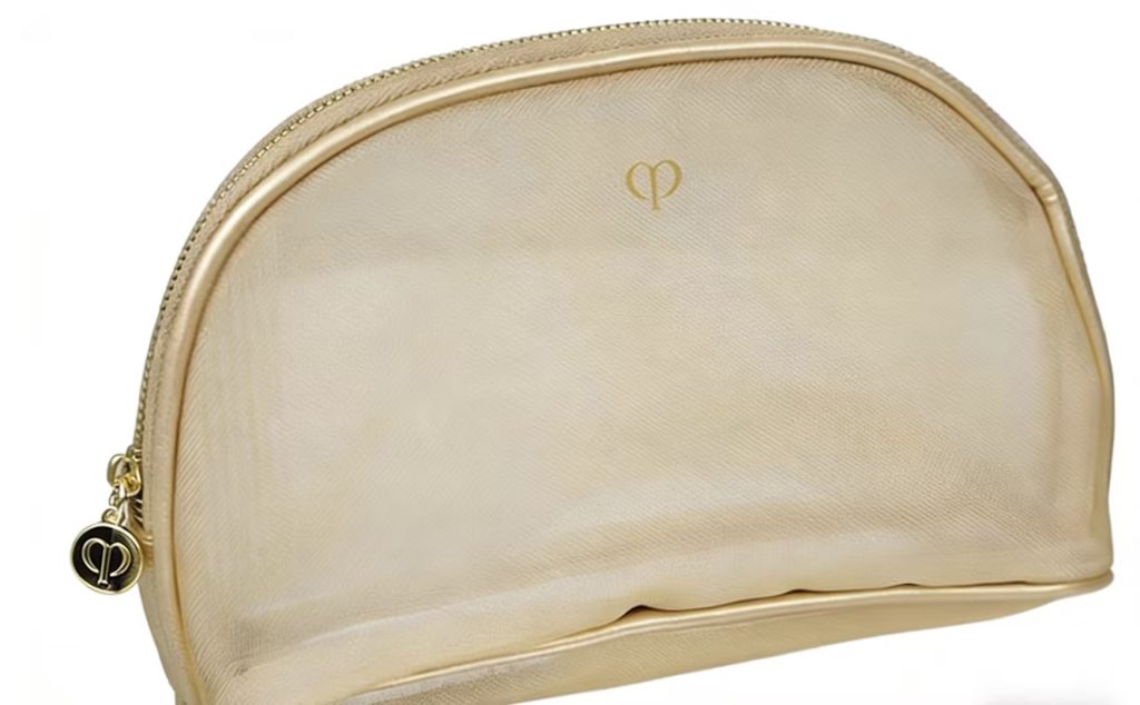 What makes this CPB mesh cosmetic bag a must-have for luxury brand promotions?