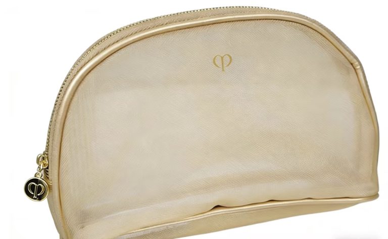 What makes this CPB mesh cosmetic bag a must-have for luxury brand promotions?