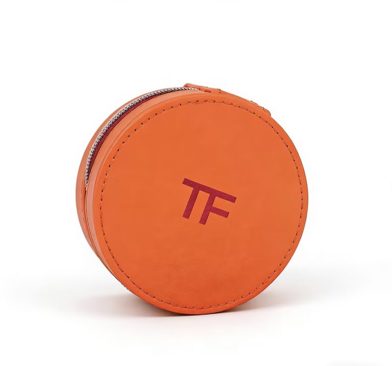 Need a vibrant TF round cosmetic bag to brighten your brand's accessory lineup?