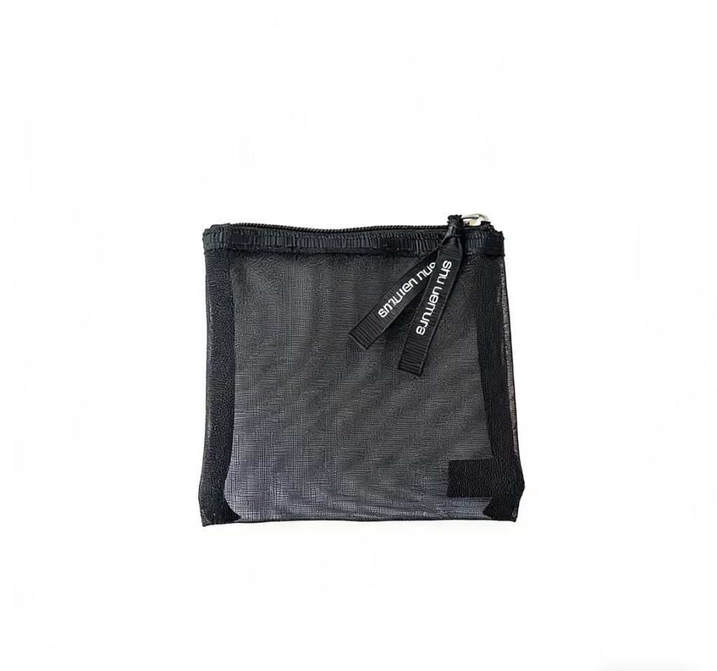 Need a small mesh makeup bag like this SHU UEMURA black mesh pouch for your brand?