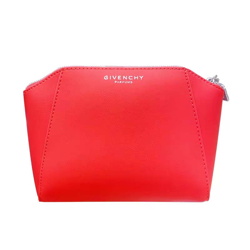 Could this givenchy makeup bag in bold red elevate your brand's beauty promotions?