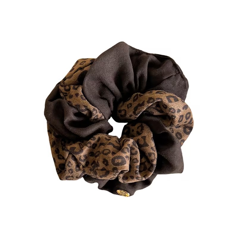 leopard hair scrunchie