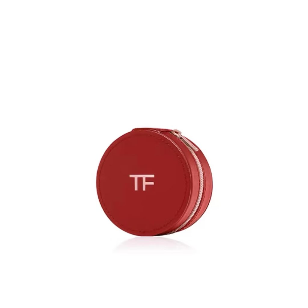 Looking for a custom lipstick boxes alternative like this TF round pouch for jewelry and makeup?