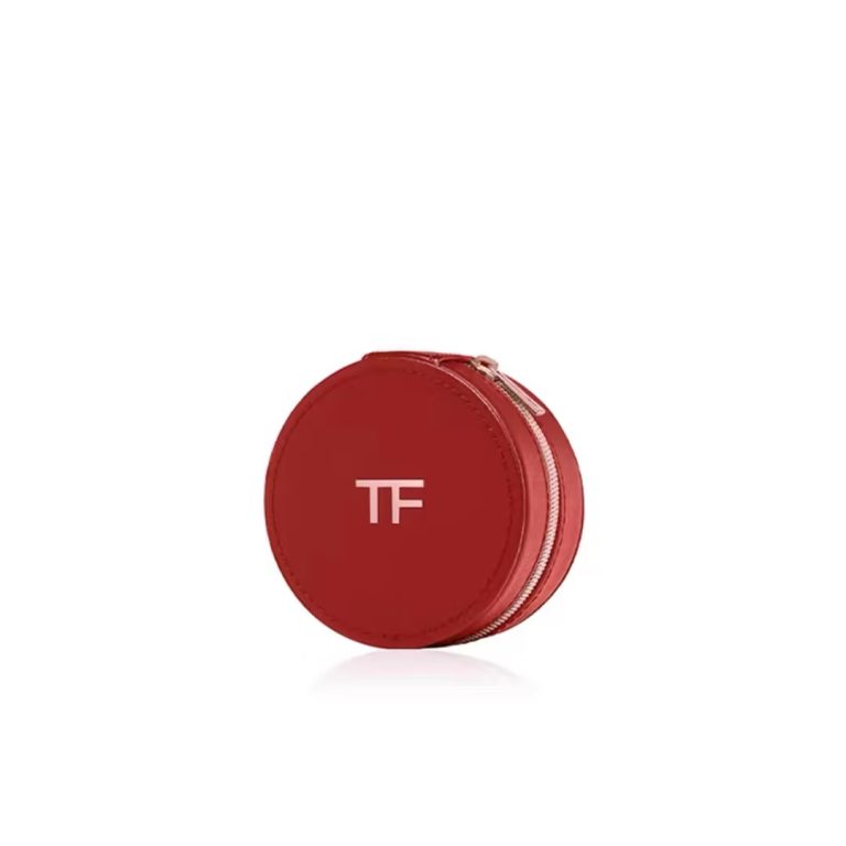 Looking for a custom lipstick boxes alternative like this TF round pouch for jewelry and makeup?
