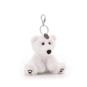 custom Polar bear plush keychain