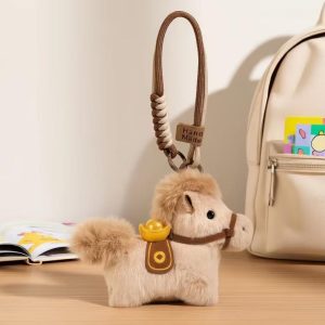 custom horse plush keychain
