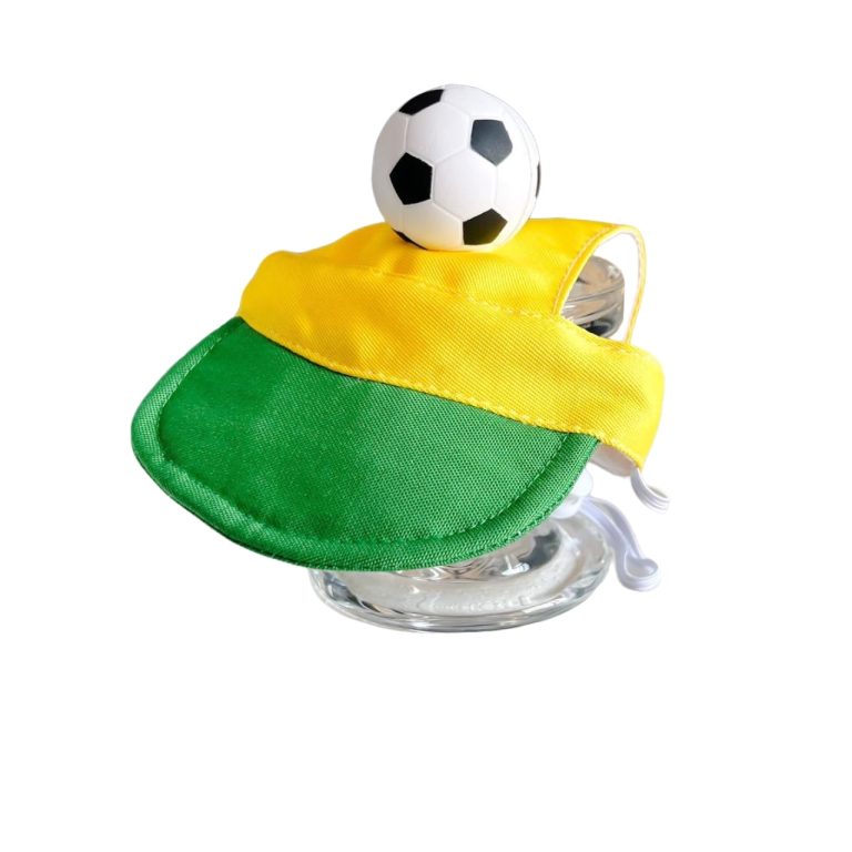 Looking for a world cup custom cat hat with Brazil-style design for your pet accessory line?