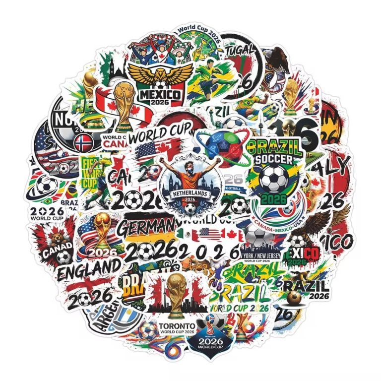 world cup custom pvc stickers