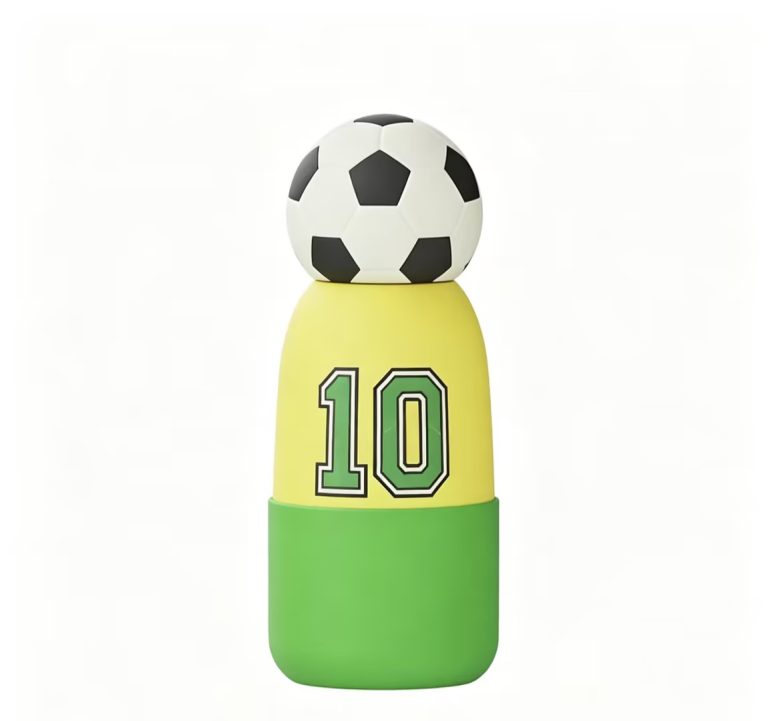Need a thermo flask water bottles with soccer ball cap for your sports merchandise?
